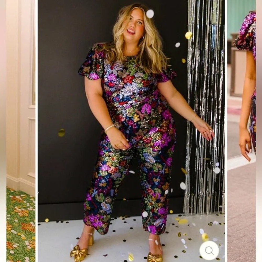 Ivy City Co Multicolor Sequin Jumpsuit